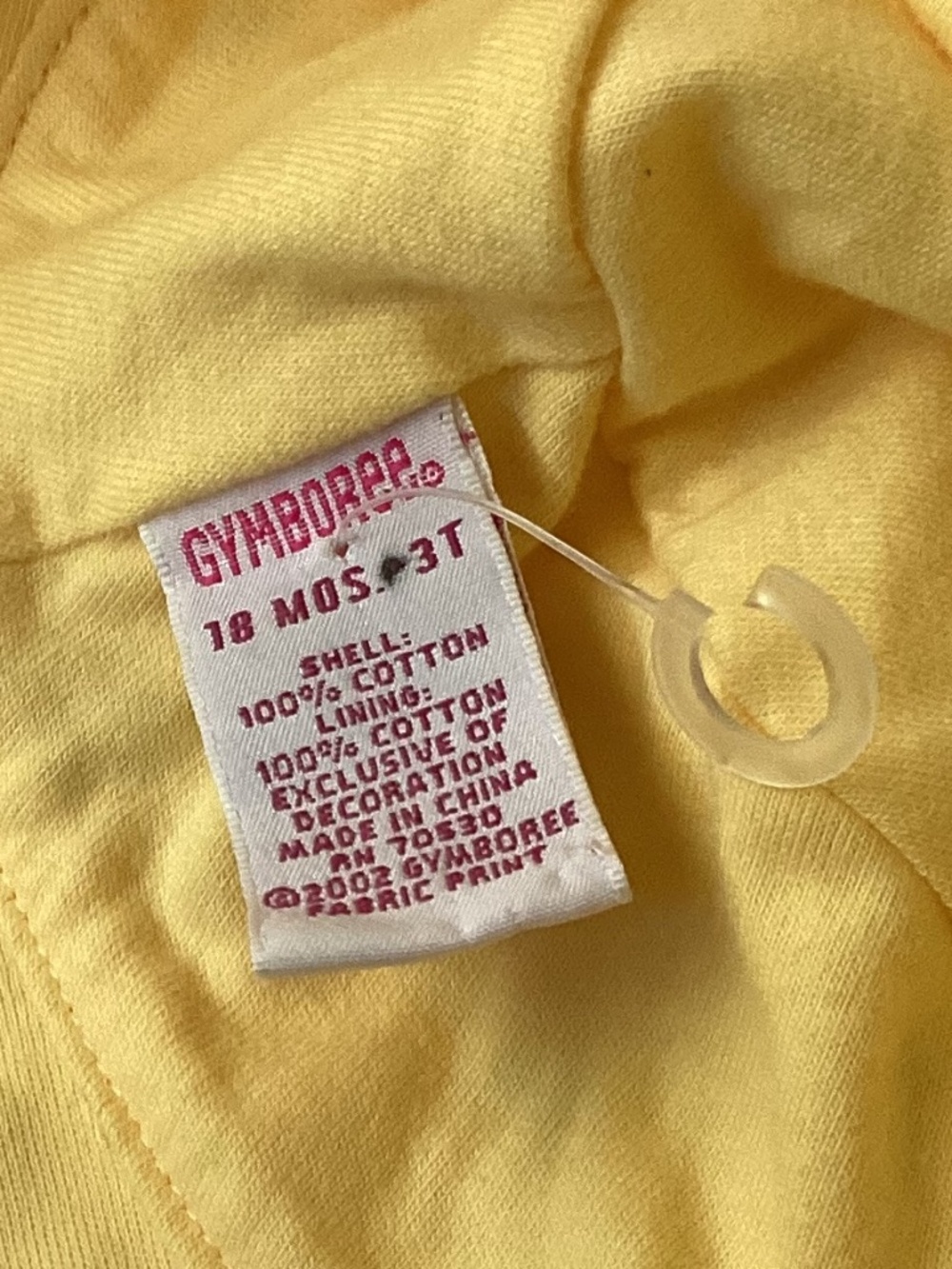 Gymboree Embroidered Flowers Yellow Sun Hat 18 mo - 3T Toddler VTG - Picture 6 of 6